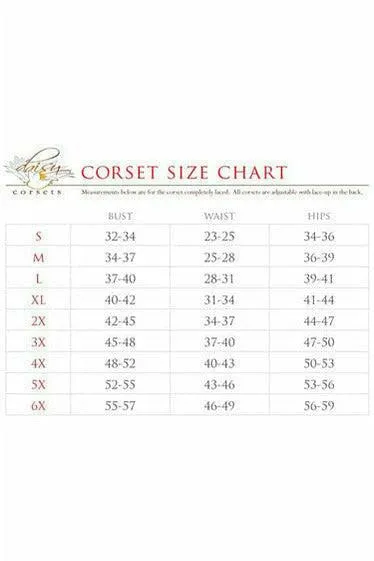 Plus Size Neon Patent and Fishnet Underbust Corset