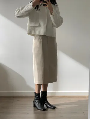 Pocket Flared Skirt