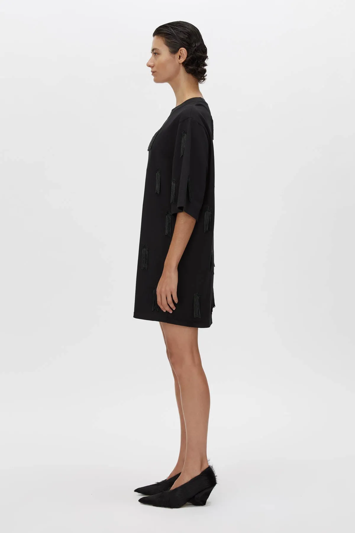 Poise Beaded Tee Dress