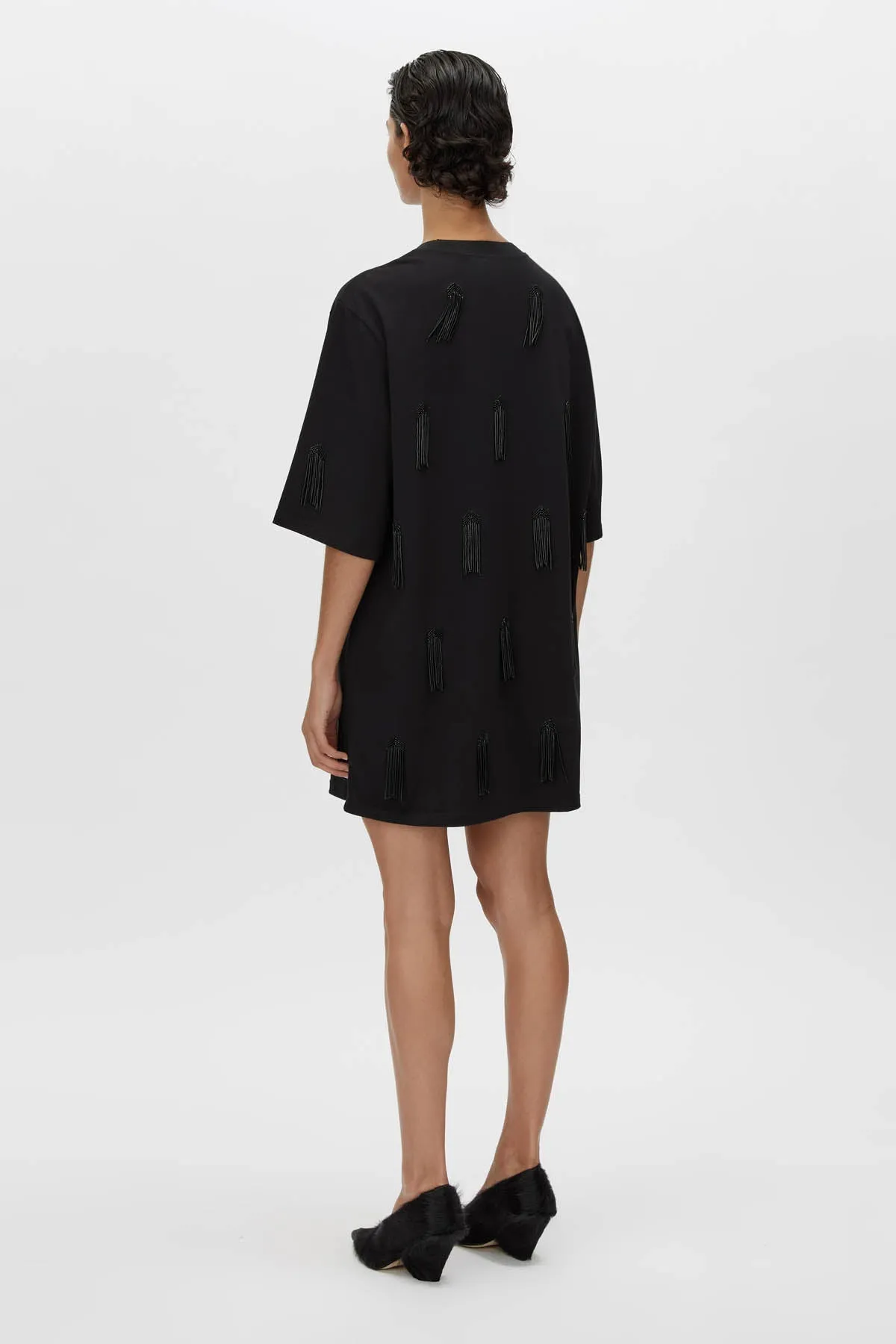 Poise Beaded Tee Dress