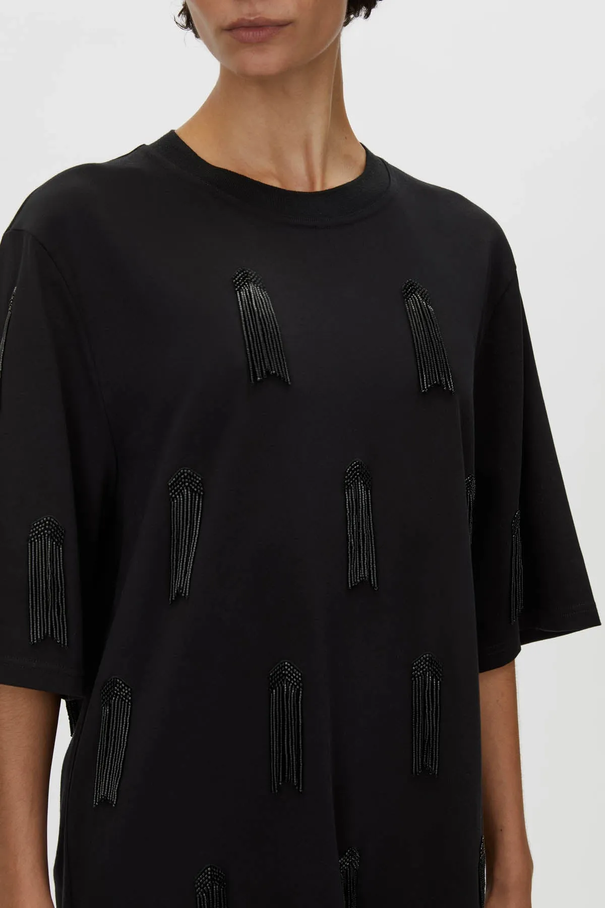 Poise Beaded Tee Dress
