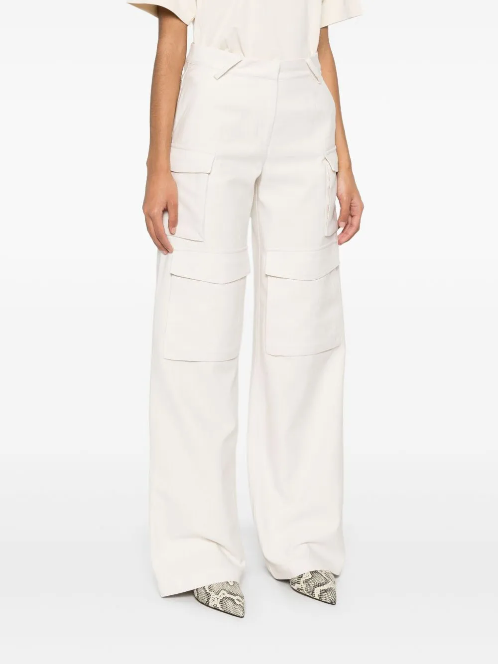Polina cotton blend trousers