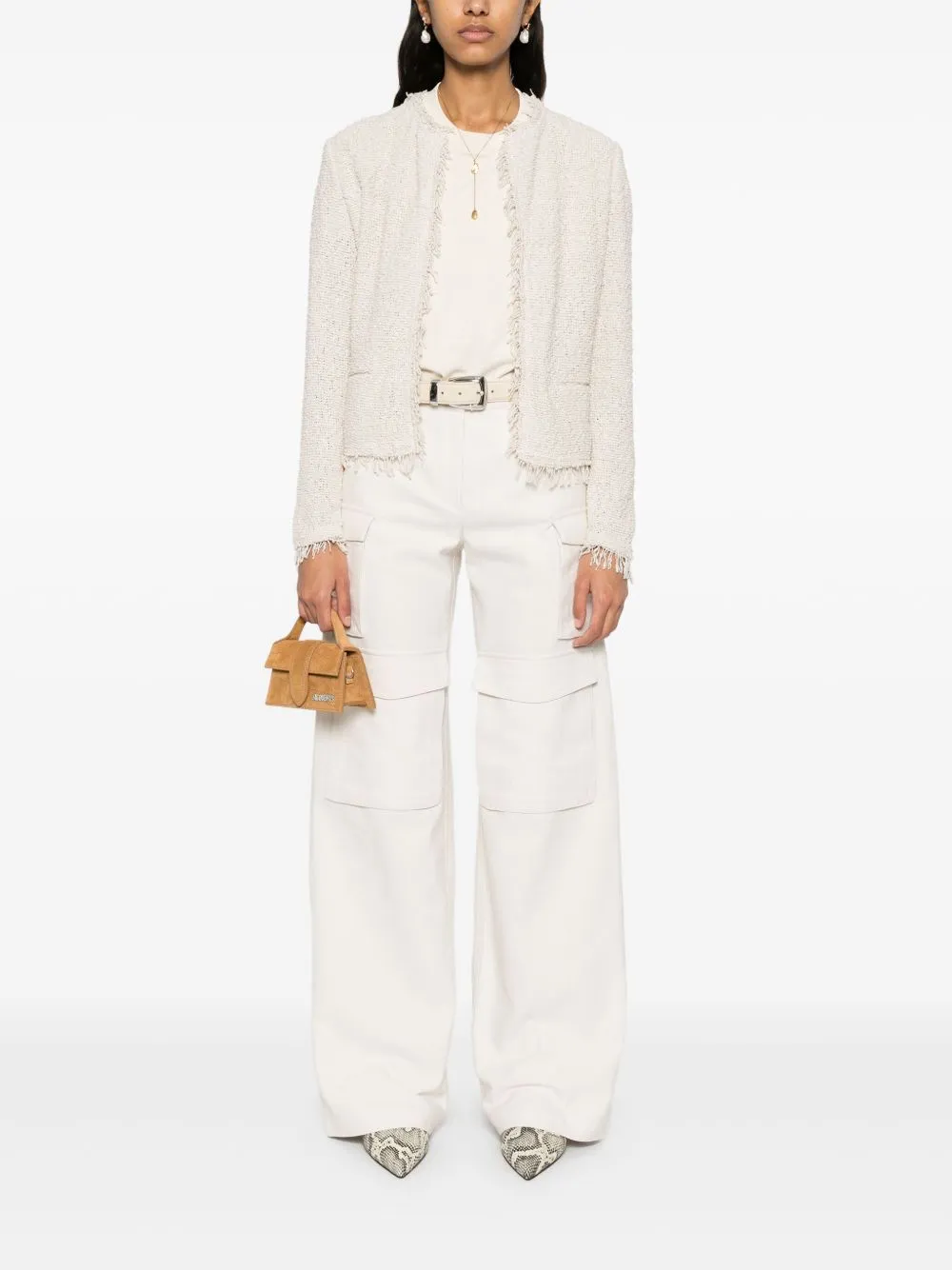 Polina cotton blend trousers