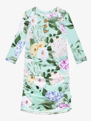 Posh Peanut Erin Wood Button Zippered Gown