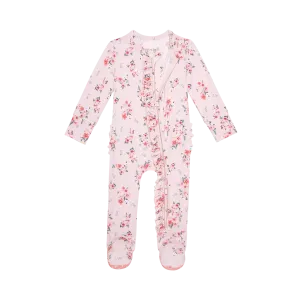 POSH PEANUT- London Footie Ruffled Zippered One Piece