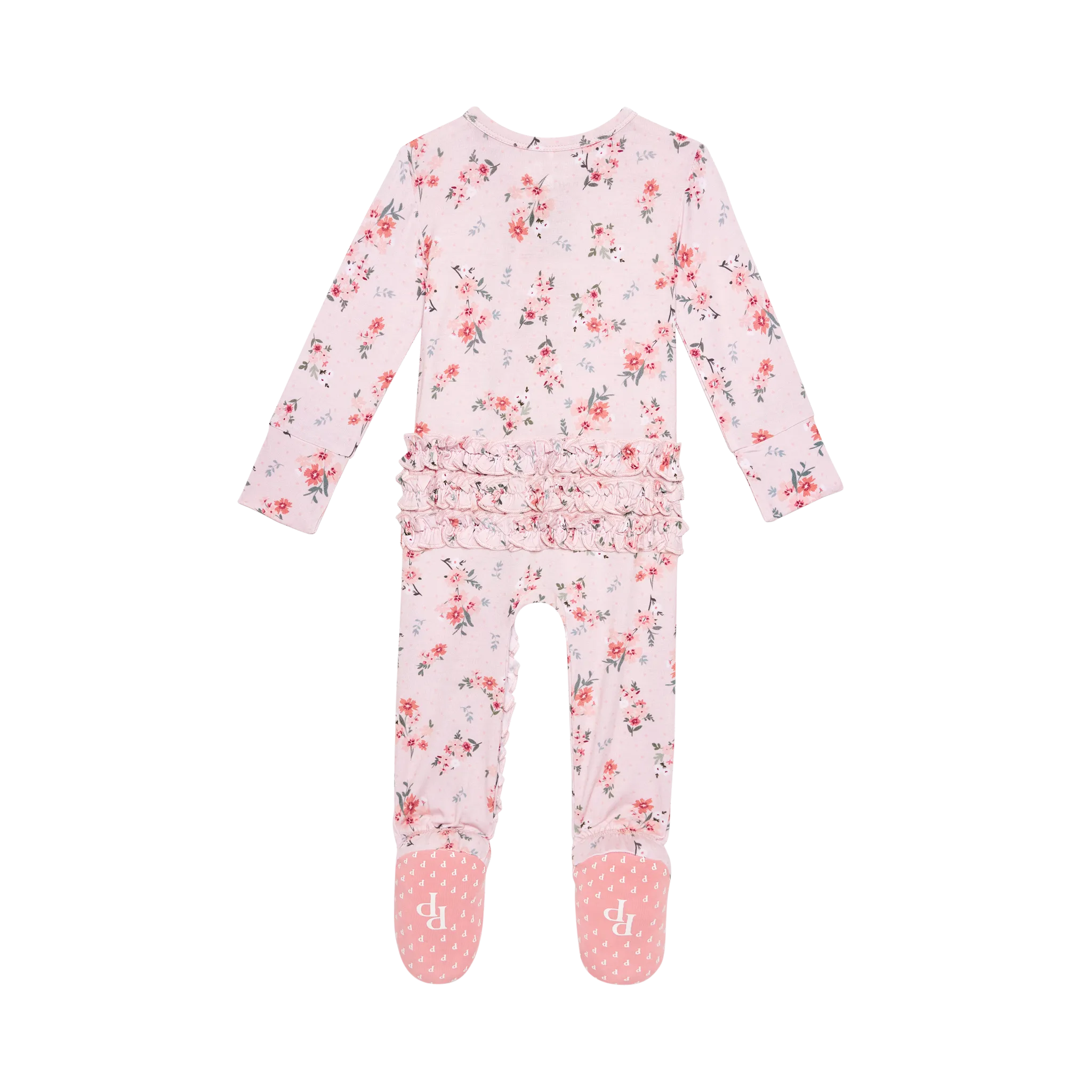 POSH PEANUT- London Footie Ruffled Zippered One Piece