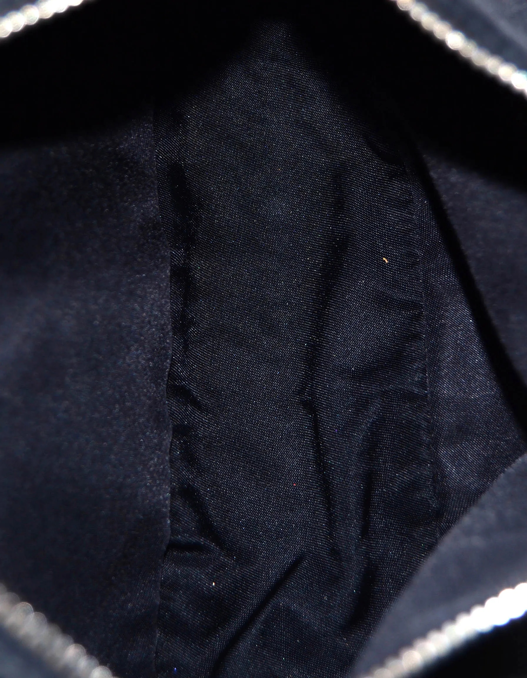 Prada Vintage Black Nylon Baguette Bag