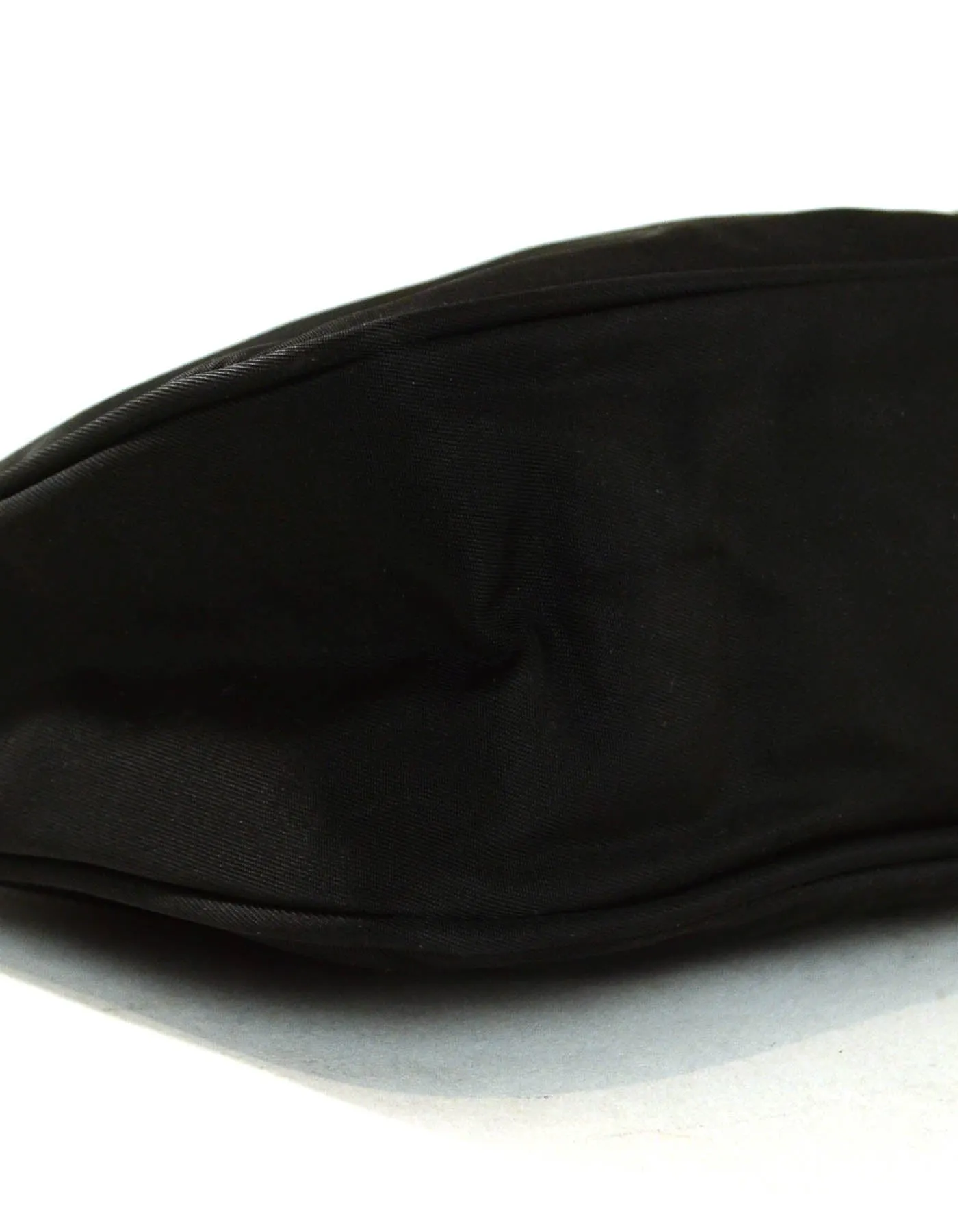 Prada Vintage Black Nylon Baguette Bag