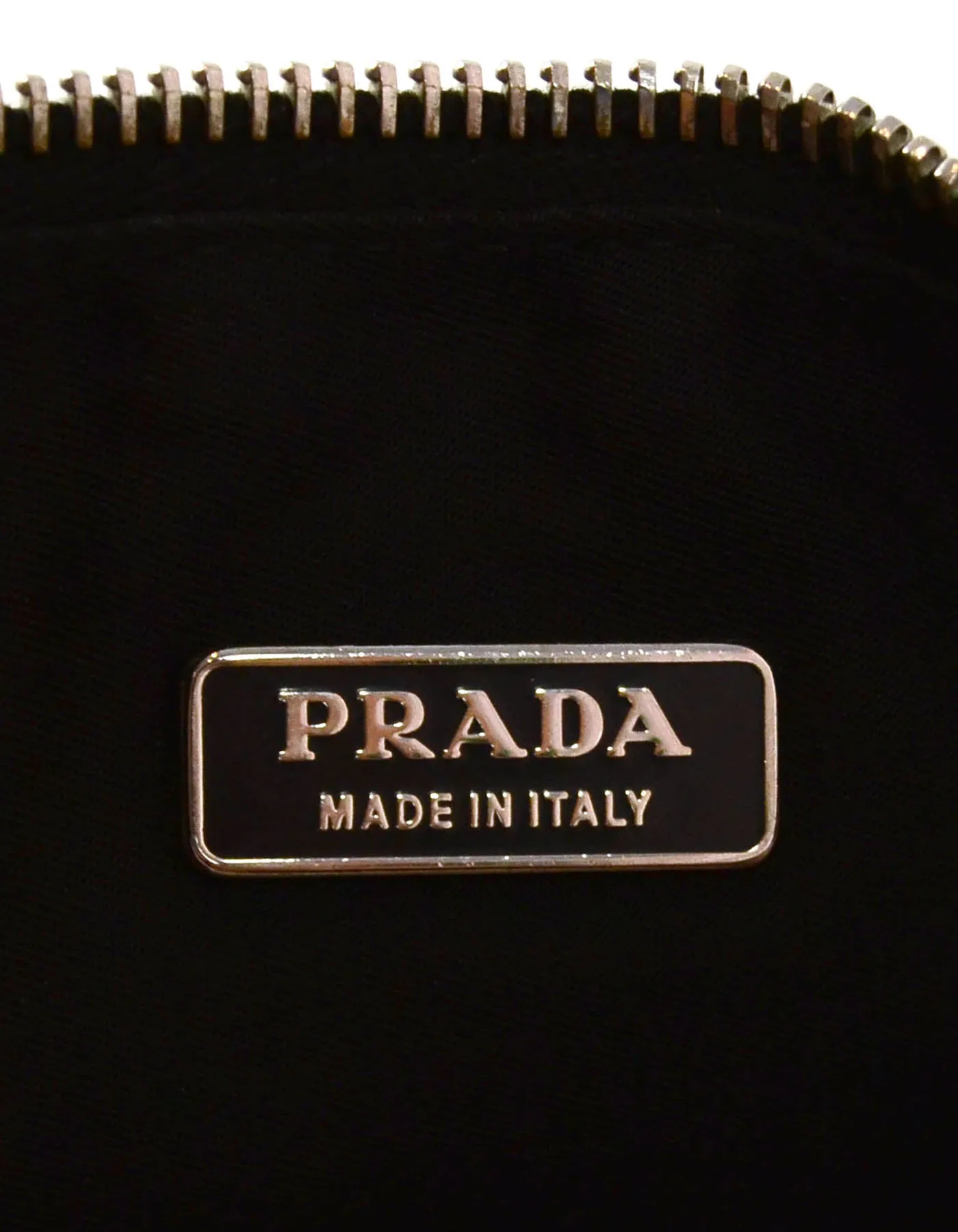 Prada Vintage Black Nylon Baguette Bag