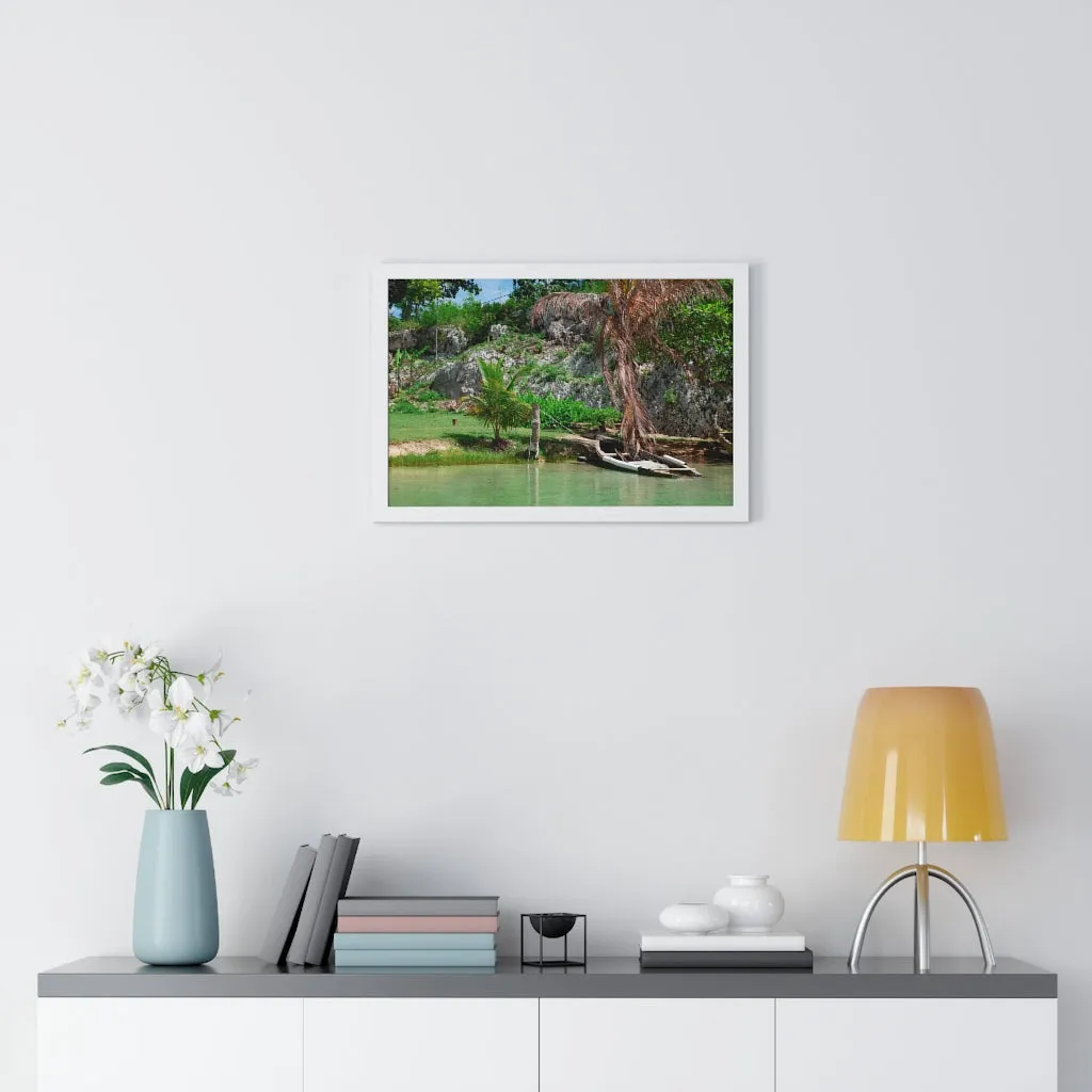 Premium Framed Horizontal Poster (Water)