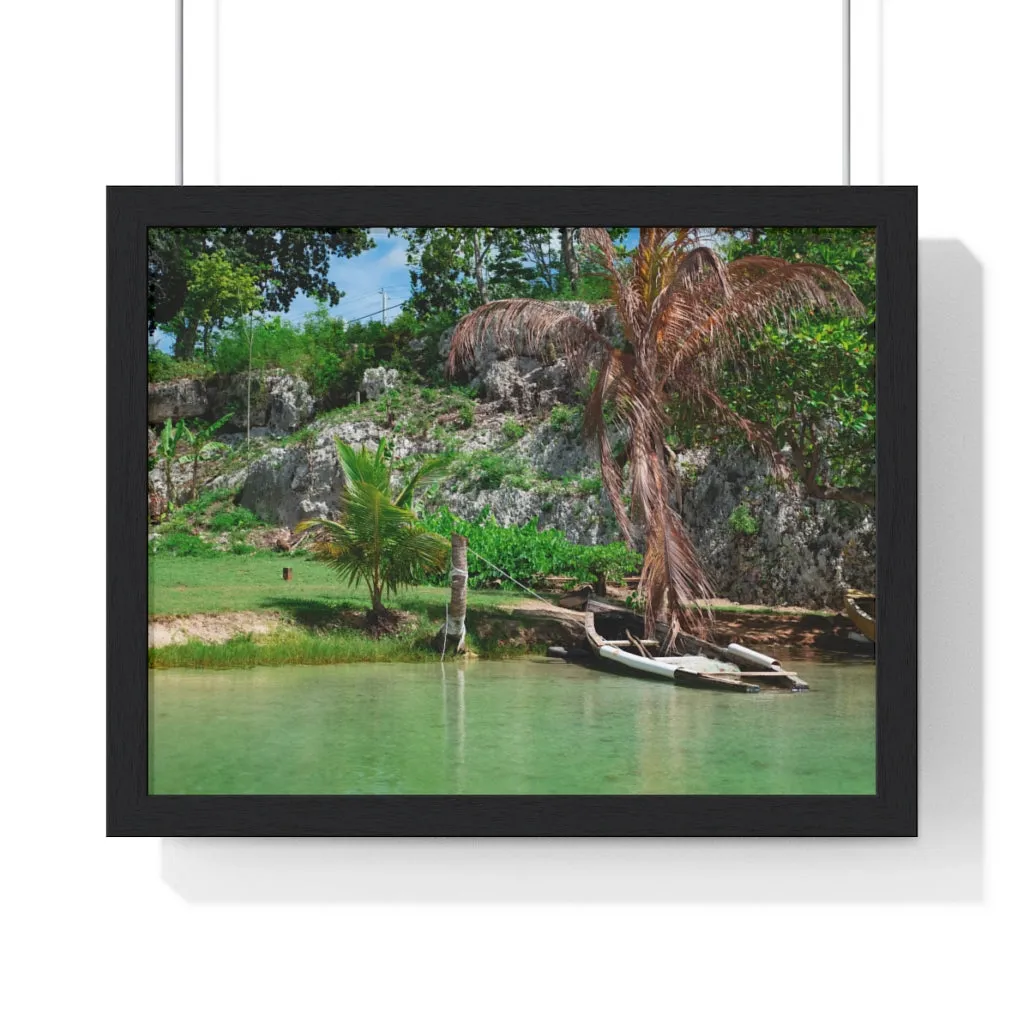 Premium Framed Horizontal Poster (Water)