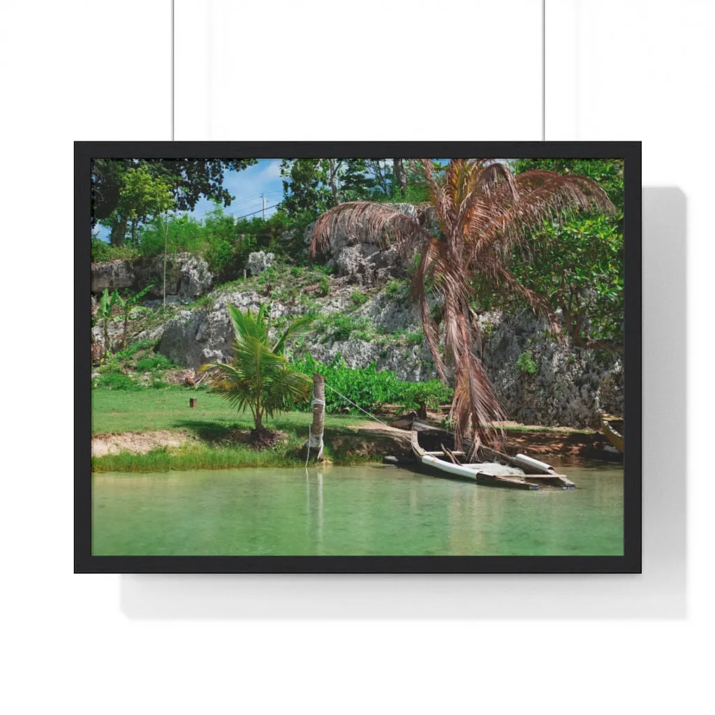 Premium Framed Horizontal Poster (Water)