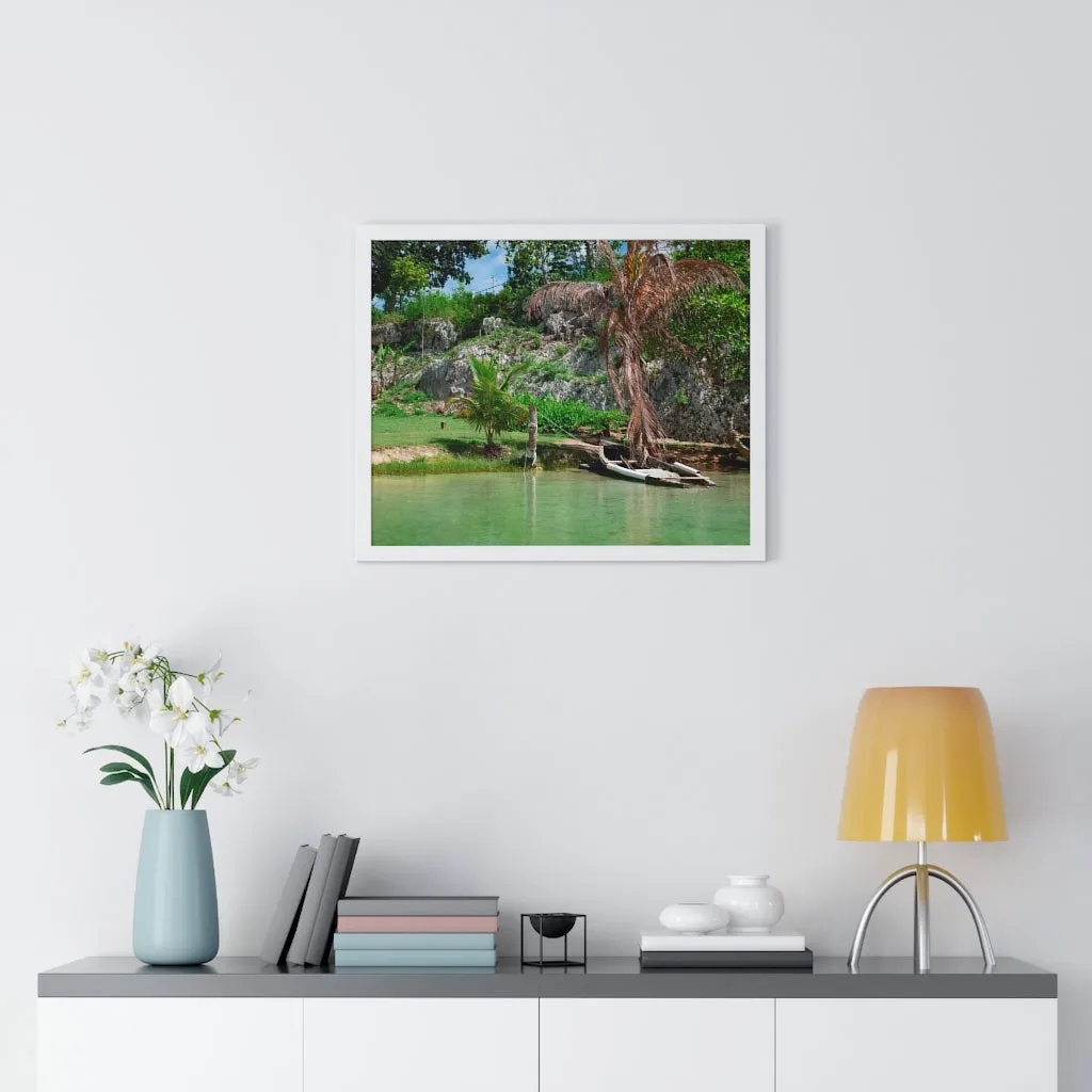 Premium Framed Horizontal Poster (Water)