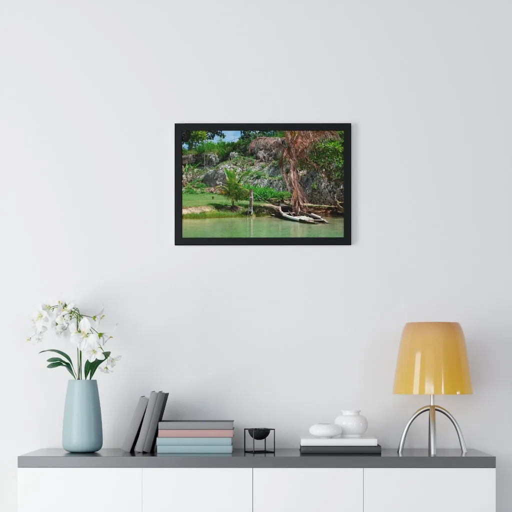 Premium Framed Horizontal Poster (Water)