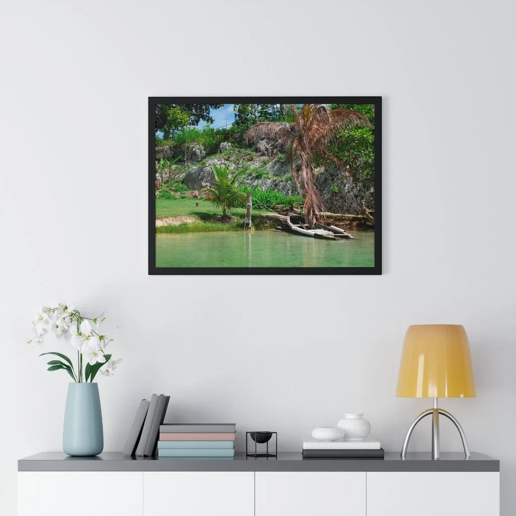 Premium Framed Horizontal Poster (Water)