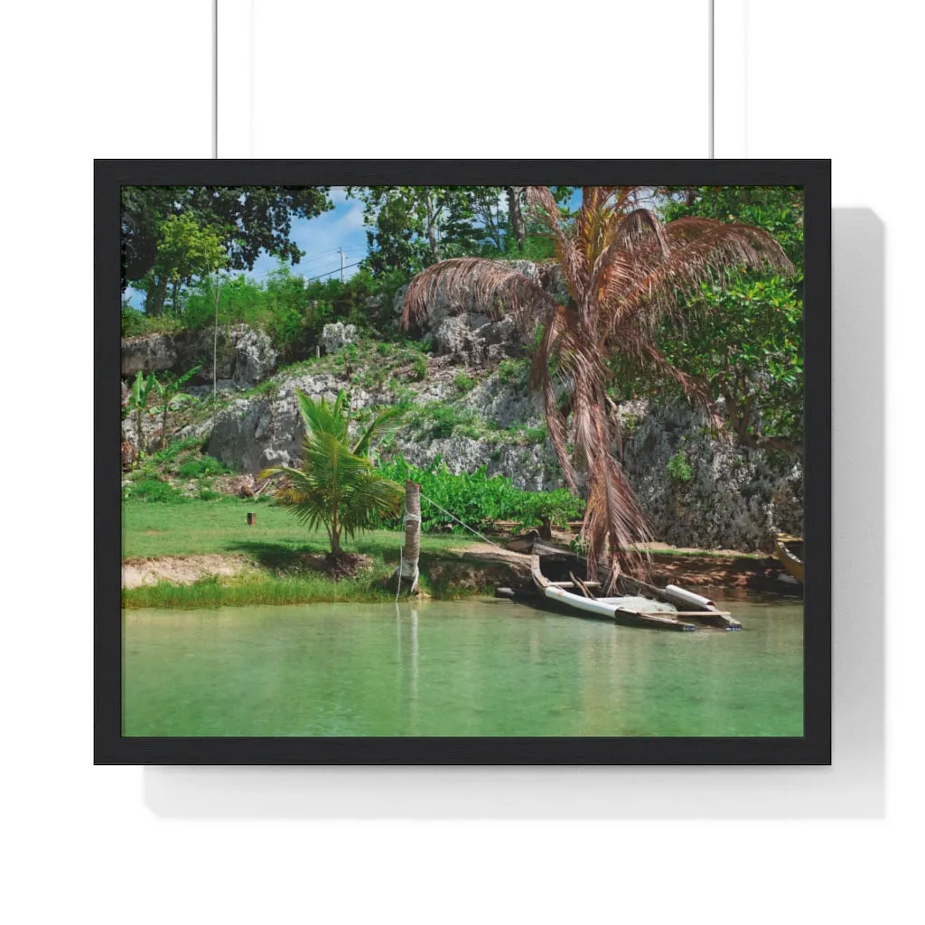 Premium Framed Horizontal Poster (Water)