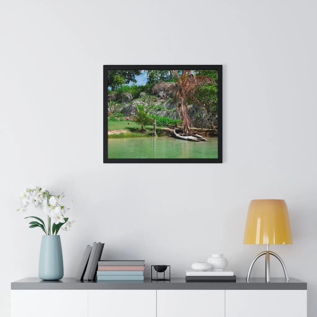 Premium Framed Horizontal Poster (Water)