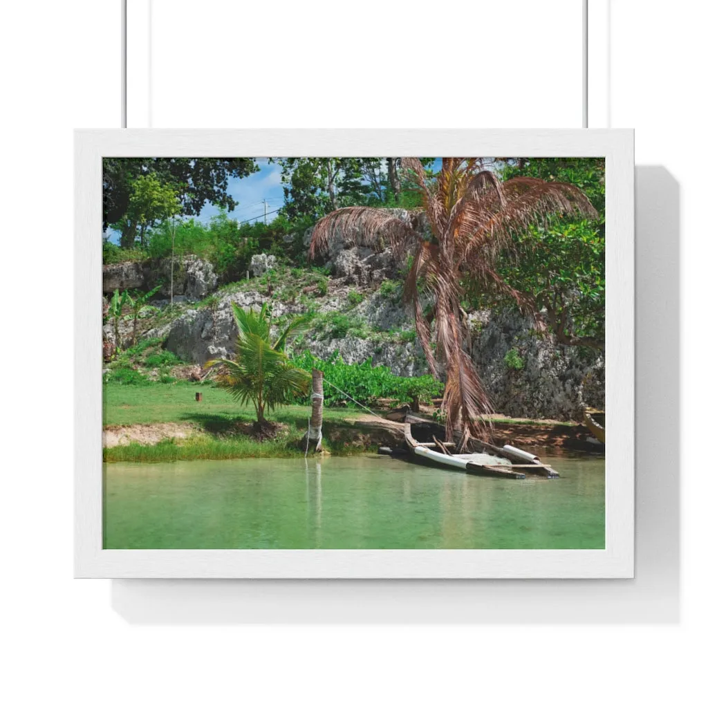 Premium Framed Horizontal Poster (Water)