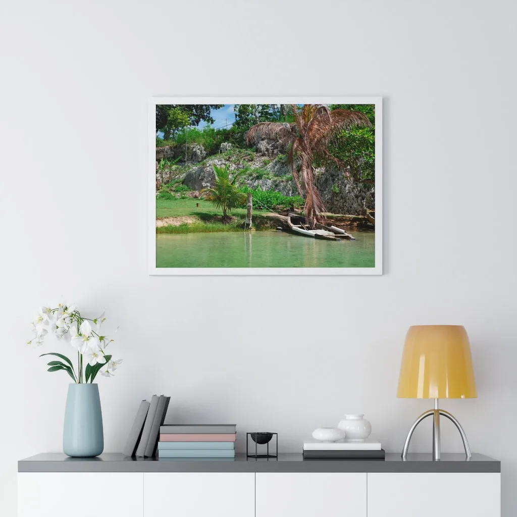 Premium Framed Horizontal Poster (Water)