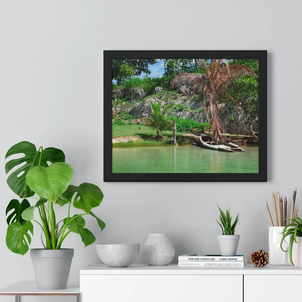 Premium Framed Horizontal Poster (Water)