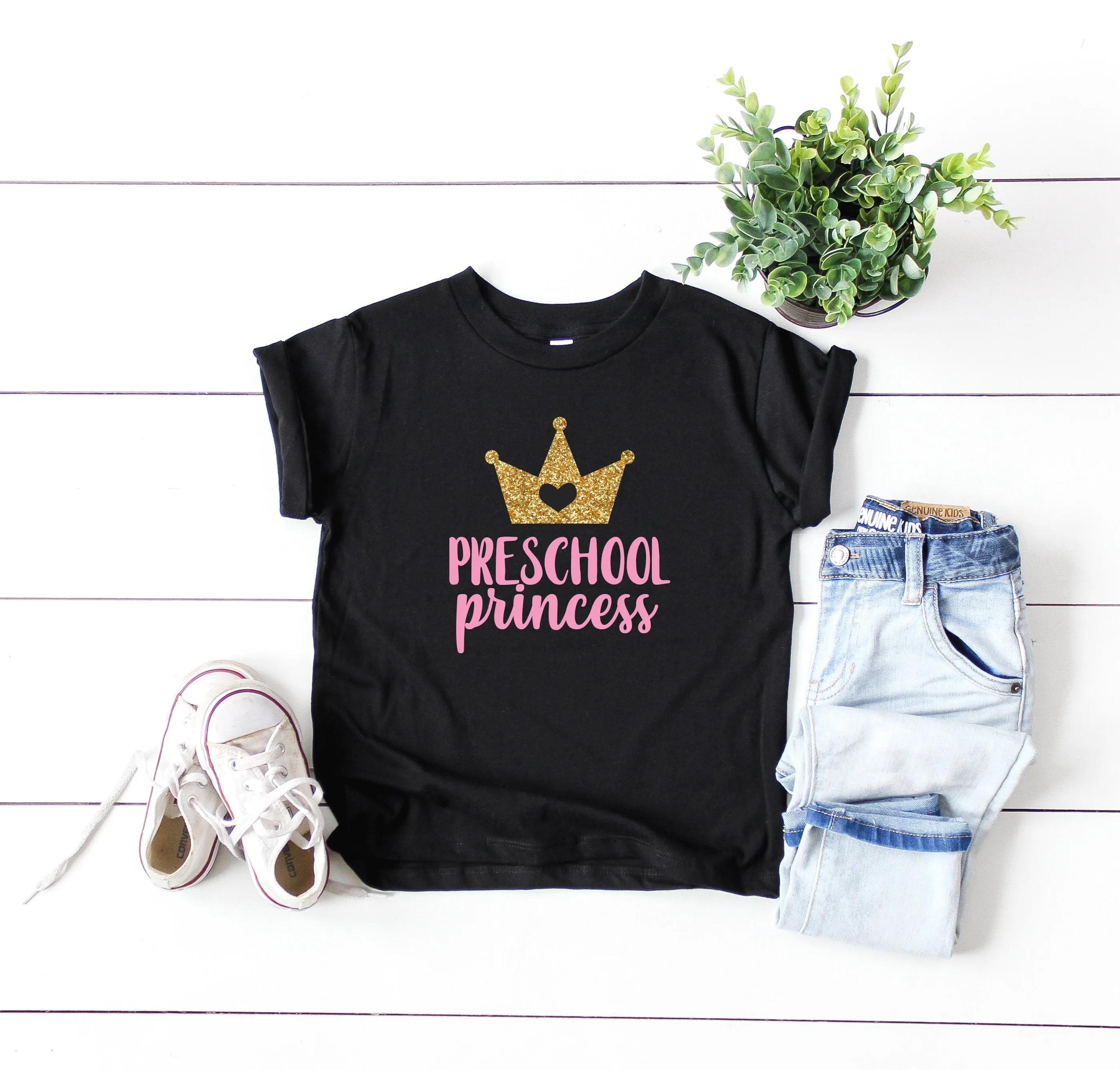preschool shirt, preschool princess shirt, hello preschool shirt, first day of school shirt, preschool tee, announcement preschool tee