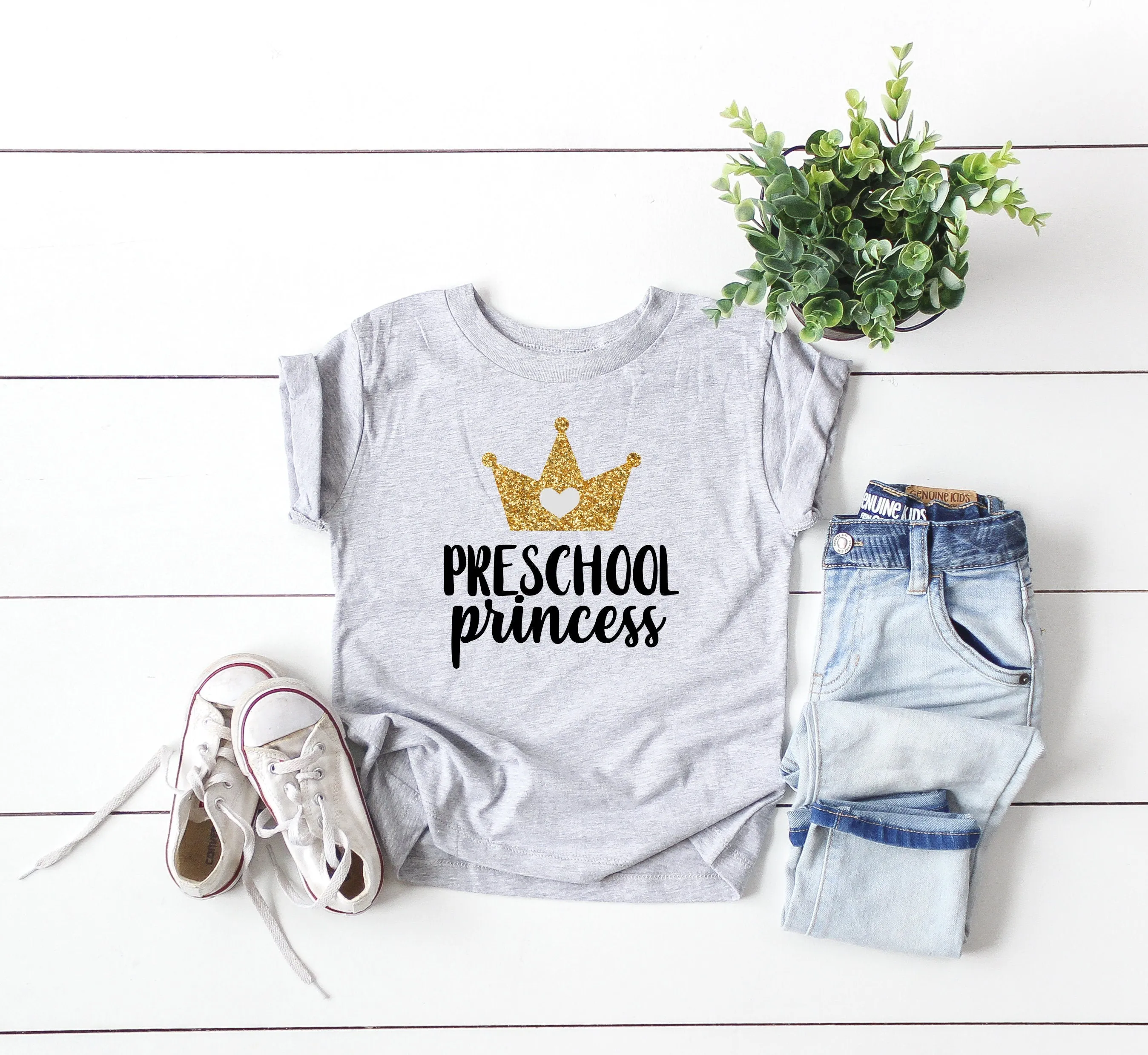 preschool shirt, preschool princess shirt, hello preschool shirt, first day of school shirt, preschool tee, announcement preschool tee