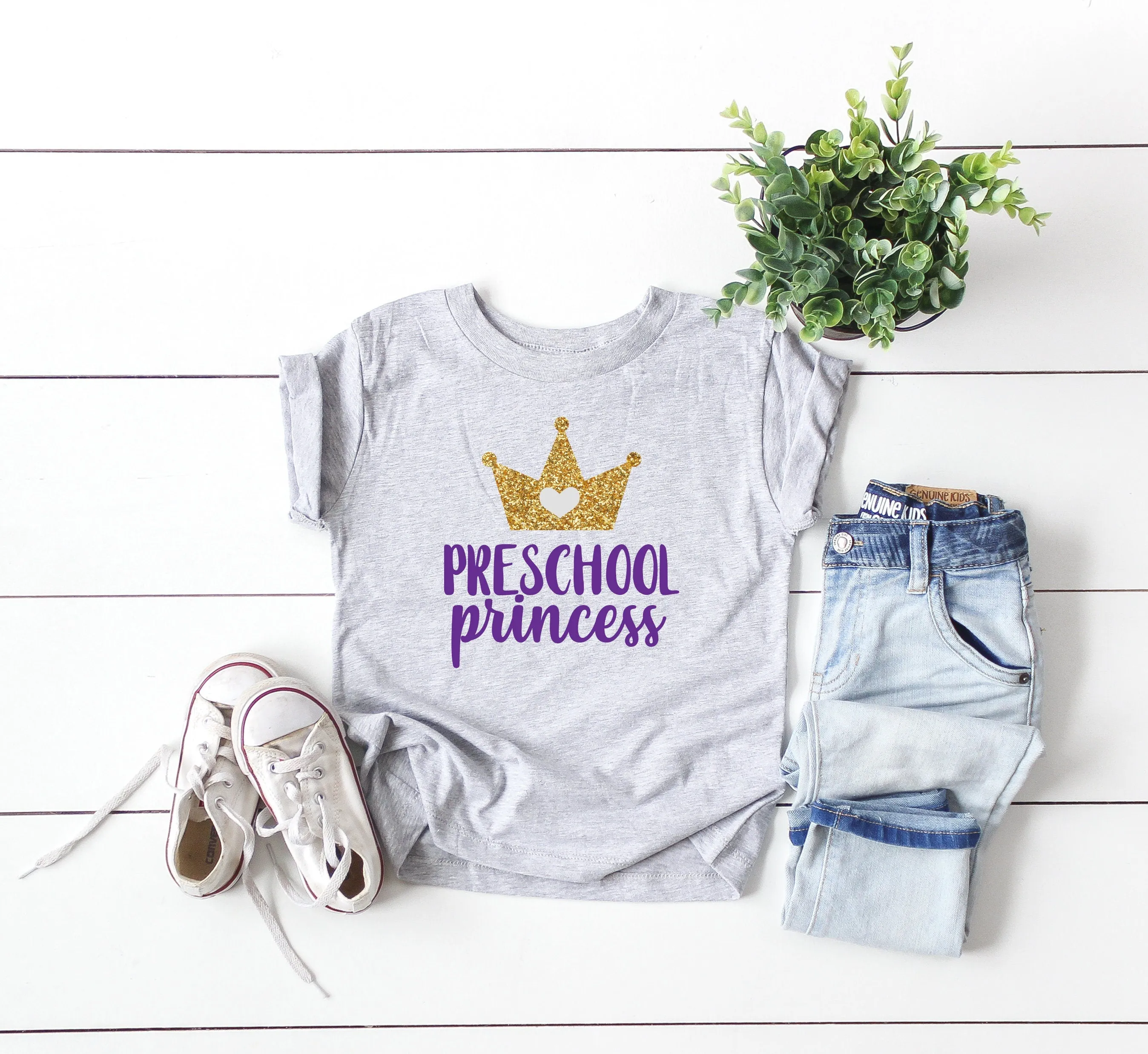 preschool shirt, preschool princess shirt, hello preschool shirt, first day of school shirt, preschool tee, announcement preschool tee