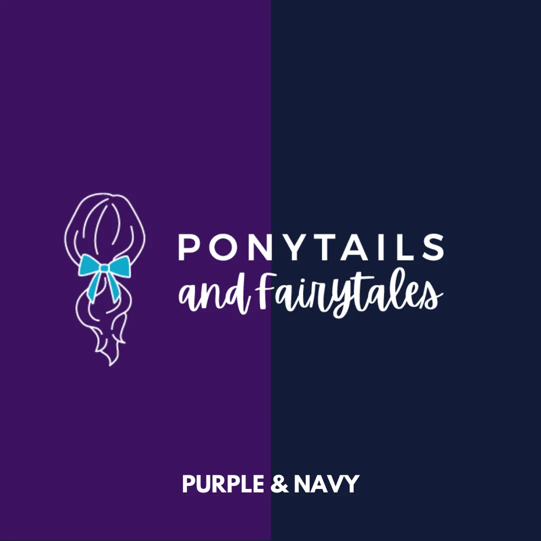 Purple & Navy Hair Accessories