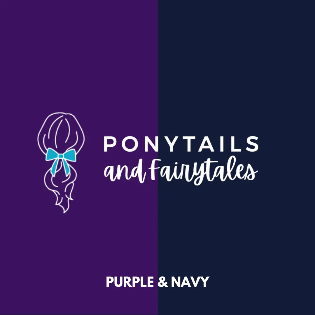 Purple & Navy Hair Accessories