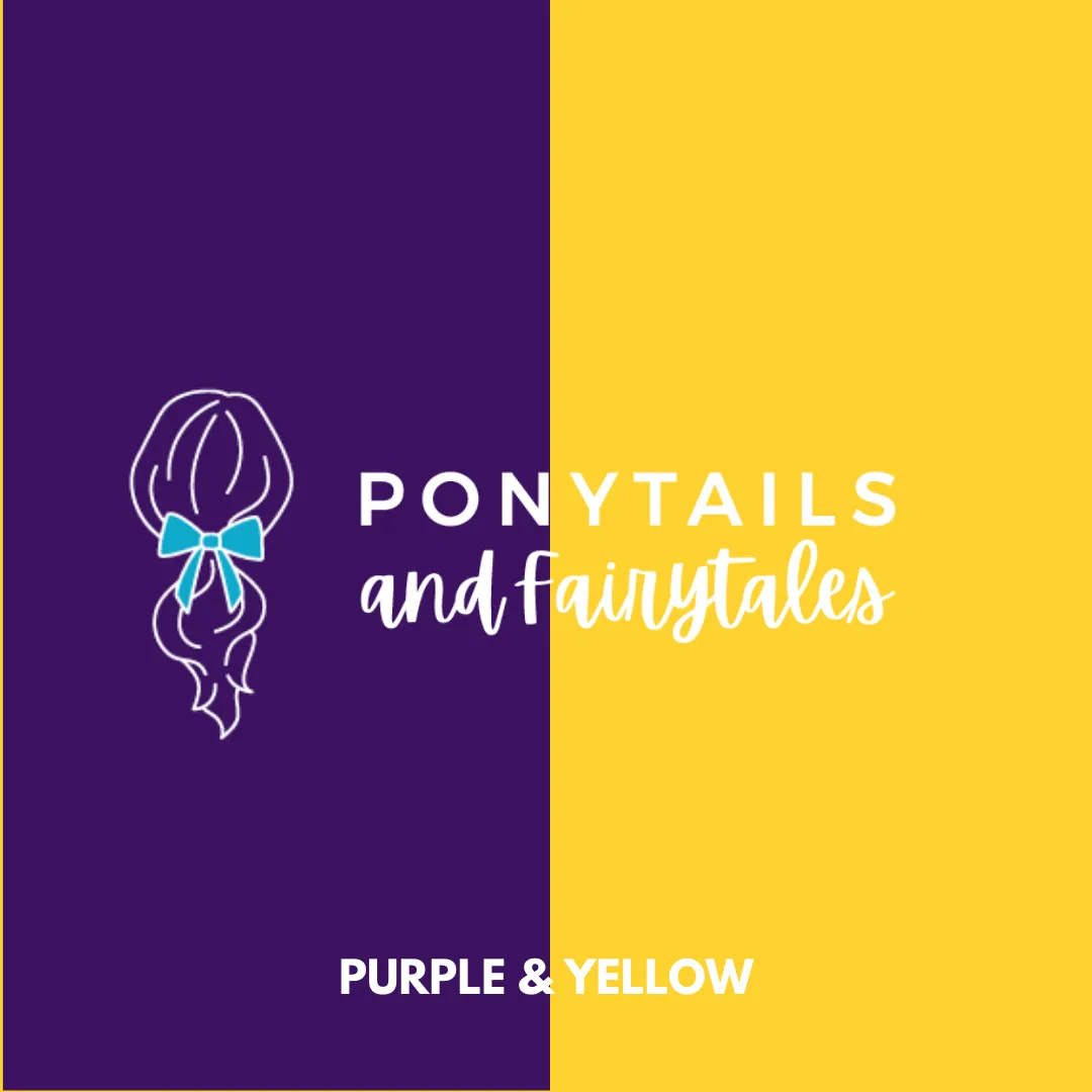 Purple & Yellow Hair Accessories