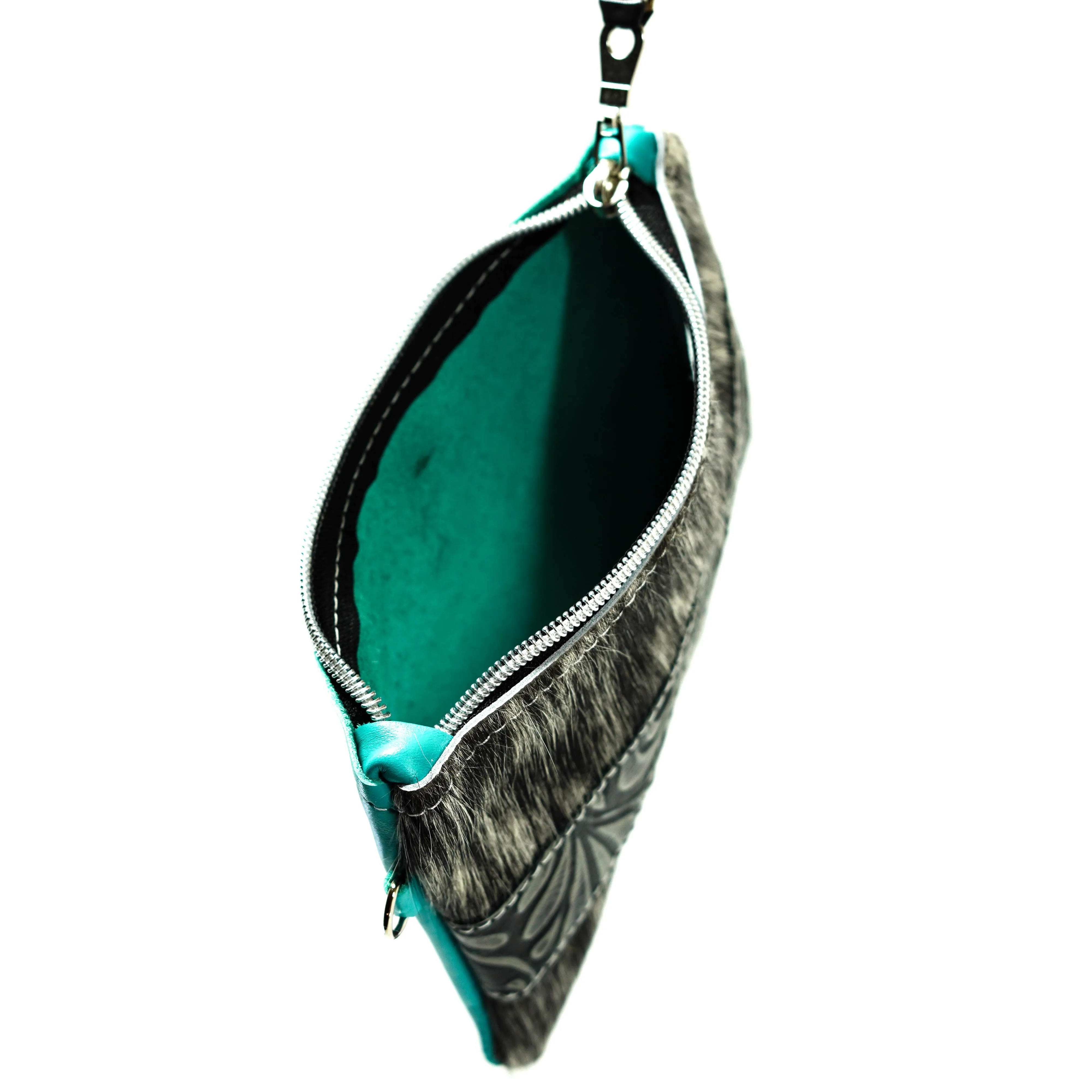 Purse Organizer - Two-Tone Brindle w/ Smokey Caracole
