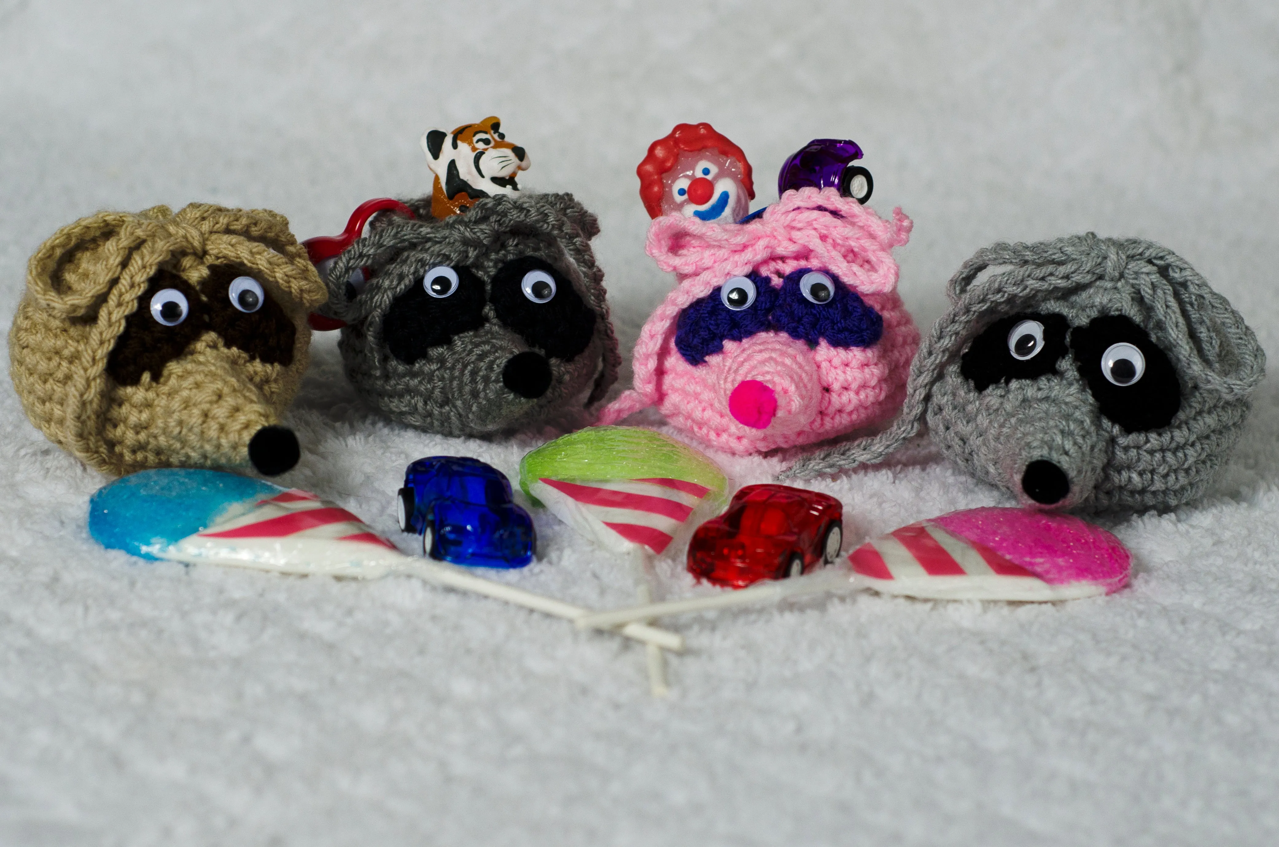 Raccoon Goody Bag Crochet Pattern