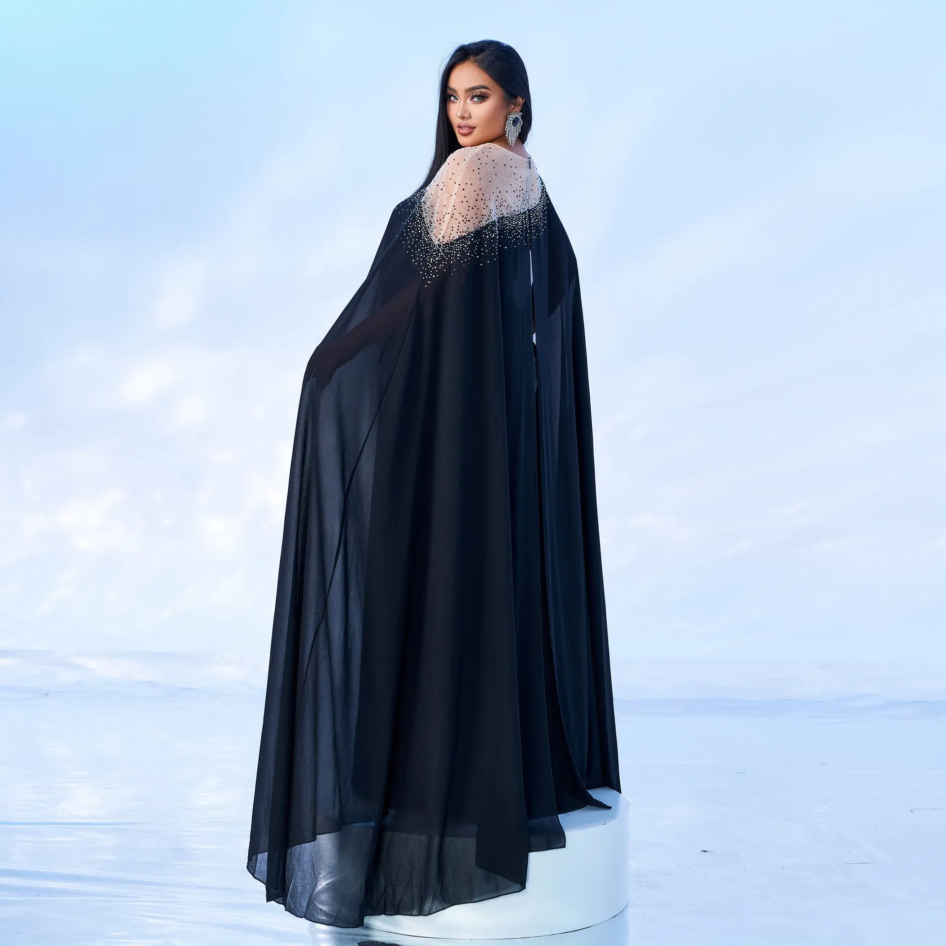 Radiant Plus Size Beaded Evening Gown for Unforgettable Formal Occasions