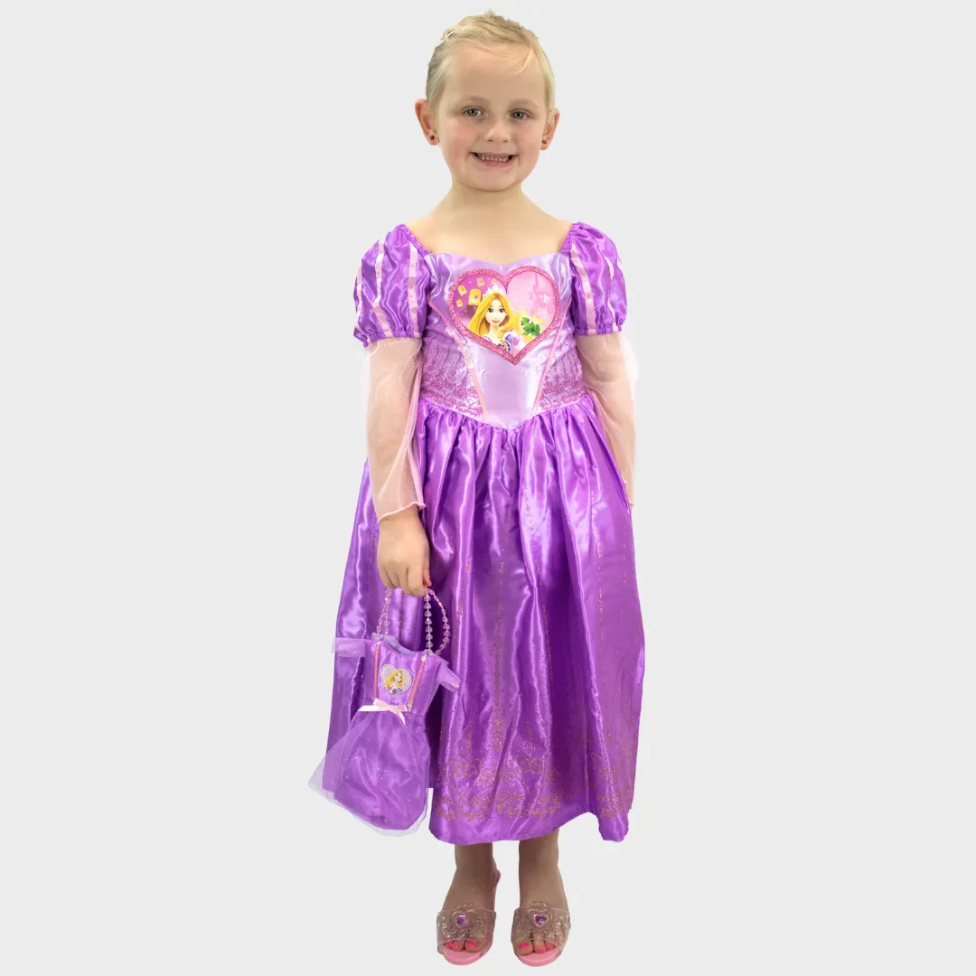 Rapunzel Fancy Dress Up Costume & Bag