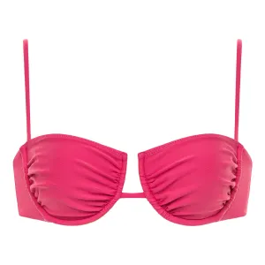 Raspberry Simonette Bikini Top