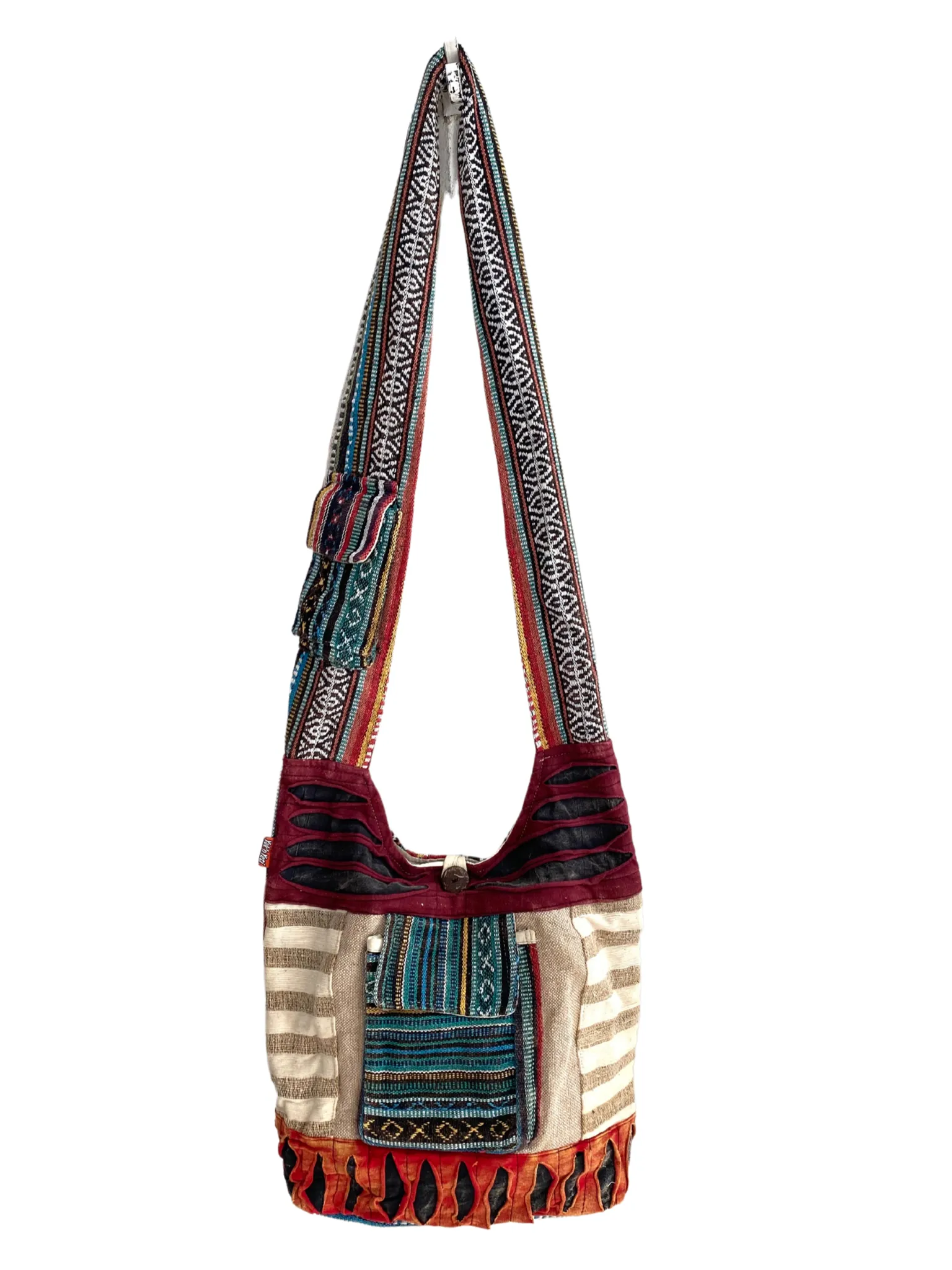 Razor cut shoulder bag