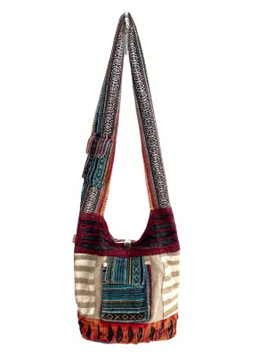 Razor cut shoulder bag
