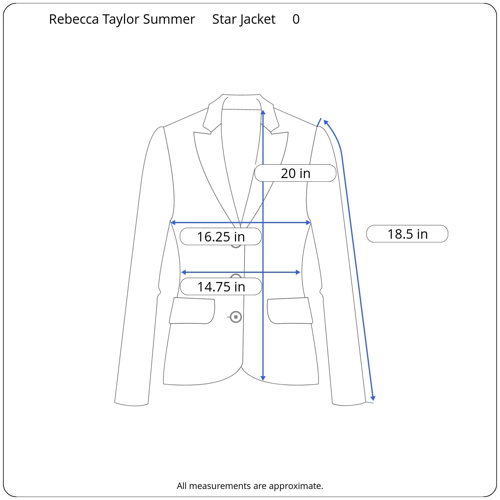 Rebecca Taylor Summer Star Cream Moto Style Tweed Jacket Retail $495