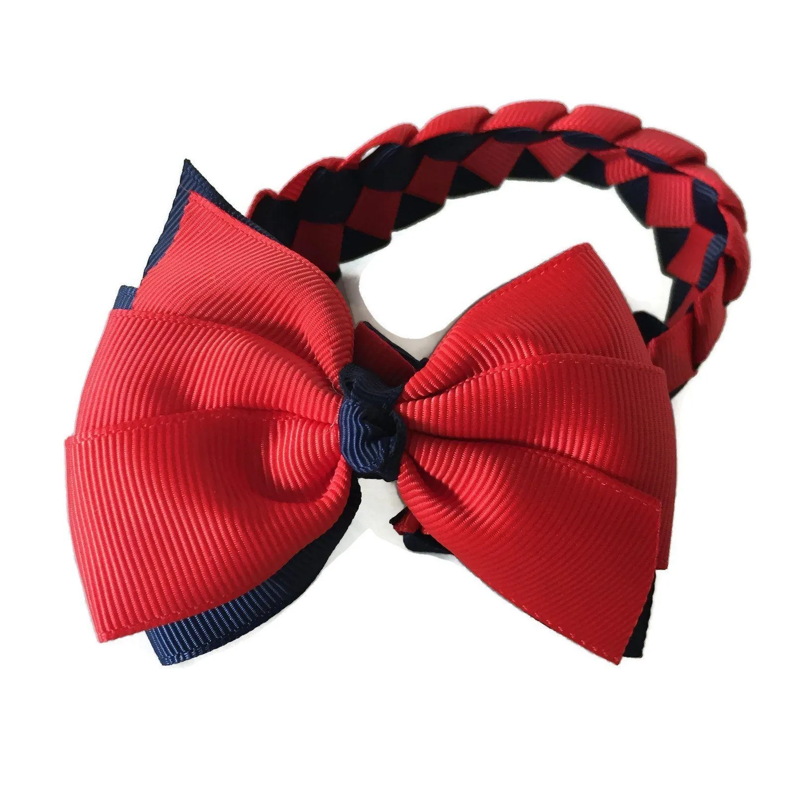 Red & Navy Hair Accessories