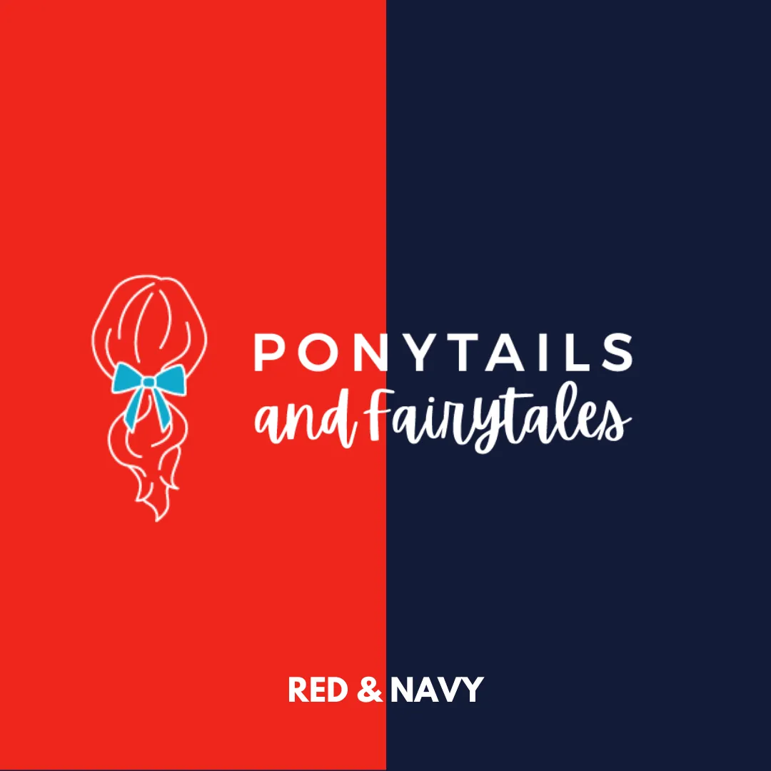 Red & Navy Hair Accessories