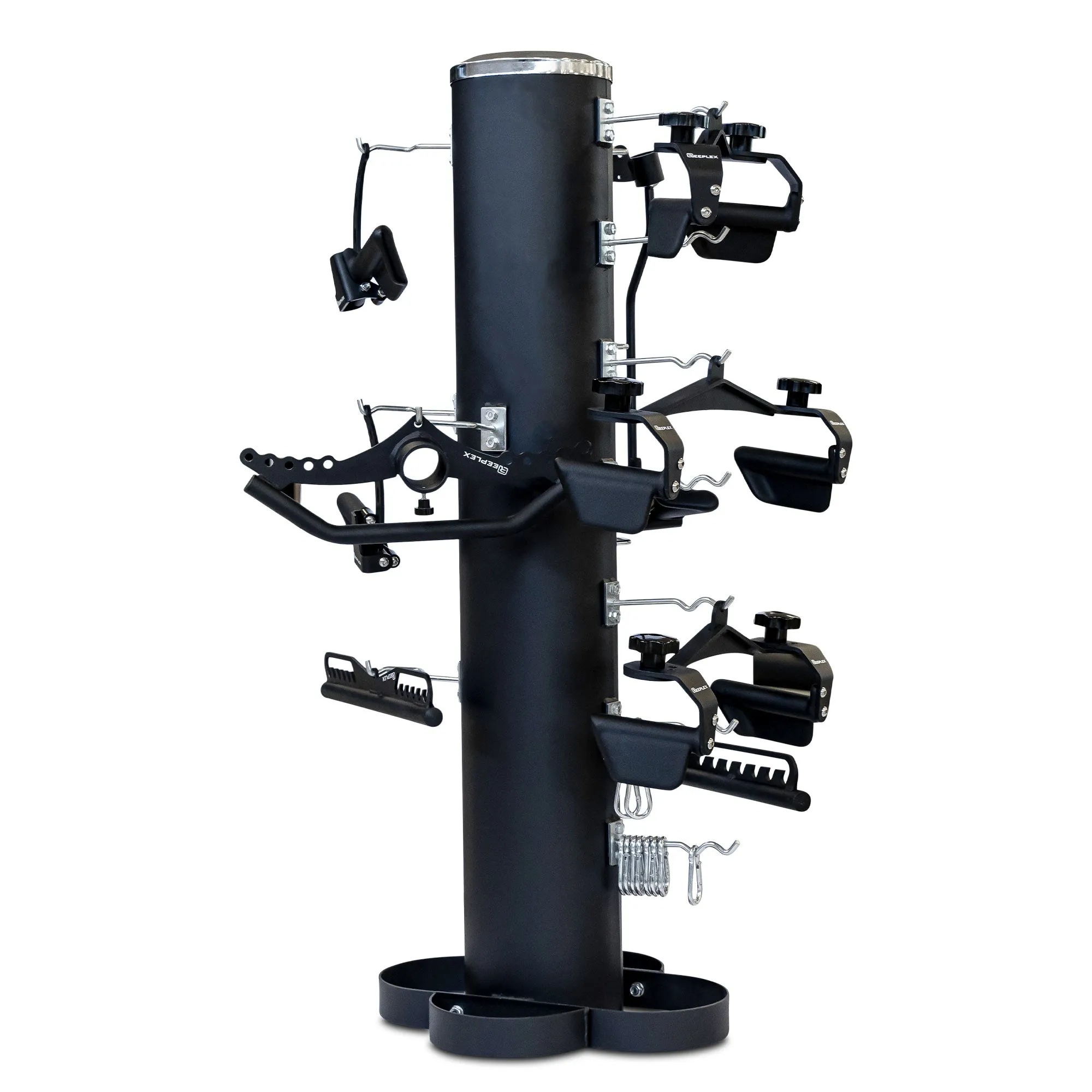 Reeplex Adjustable NEO GRIP Cable Attachment 8 Piece Set with Storage Rack