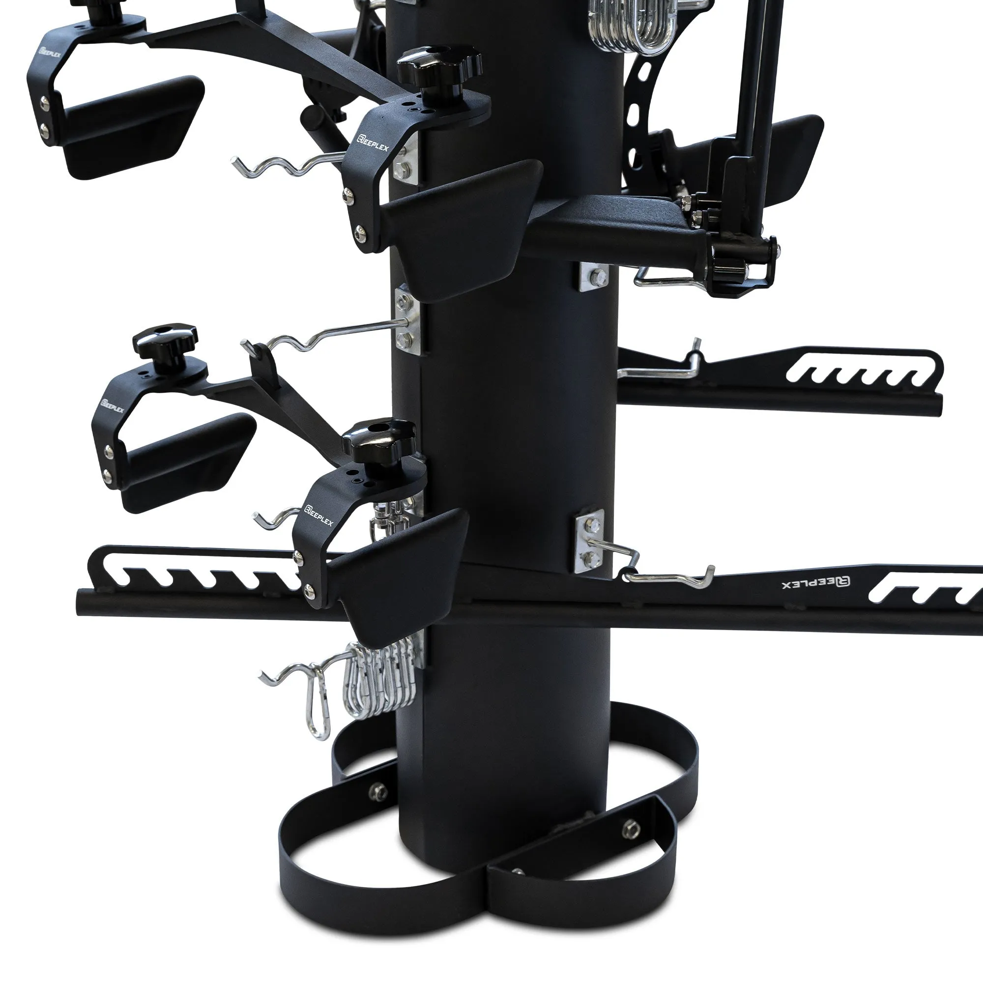 Reeplex Adjustable NEO GRIP Cable Attachment 8 Piece Set with Storage Rack