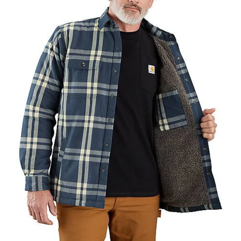 Relaxed Fit Flannel Sherpa-Lined Shirt Jac - 106354