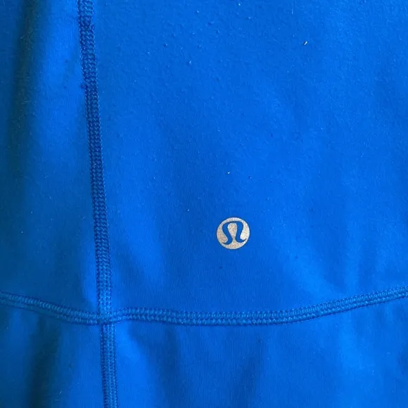 *Reworked* Lululemon Daily Yoga Jacket Beaming Blue/Classic Stripe Size 10