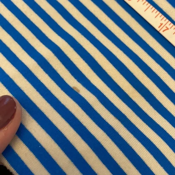 *Reworked* Lululemon Daily Yoga Jacket Beaming Blue/Classic Stripe Size 10