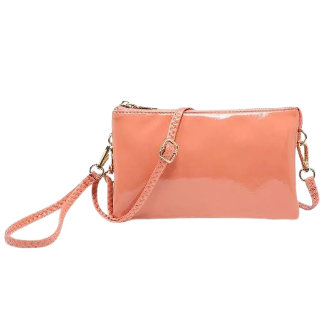 Riley 3 Compartment Purse With Zipper Closure