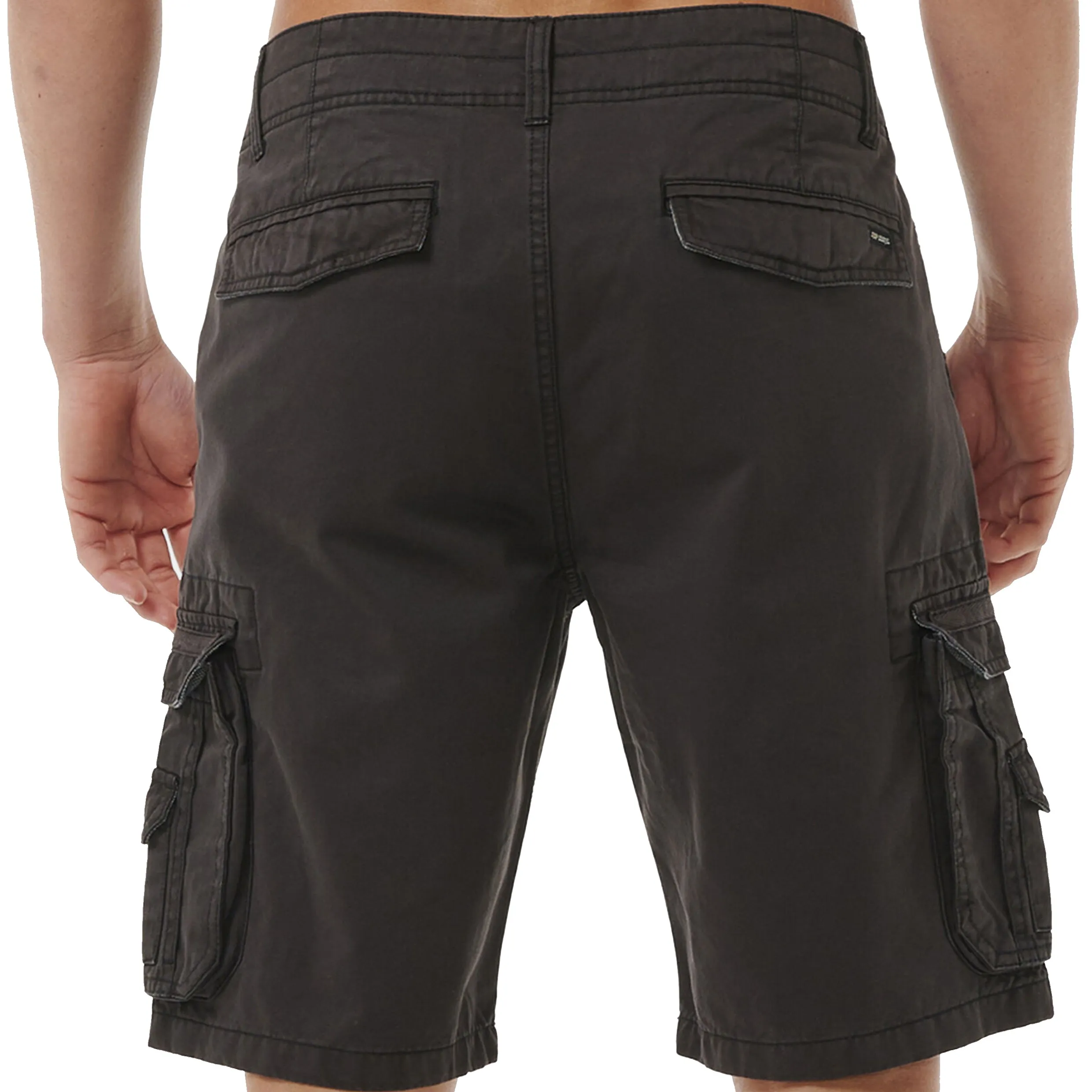RIP CURL CLASSIC SURF TRAIL CARGO SHORT WASHED BLACK