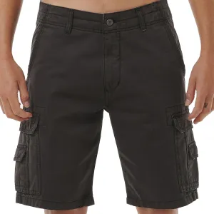 RIP CURL CLASSIC SURF TRAIL CARGO SHORT WASHED BLACK
