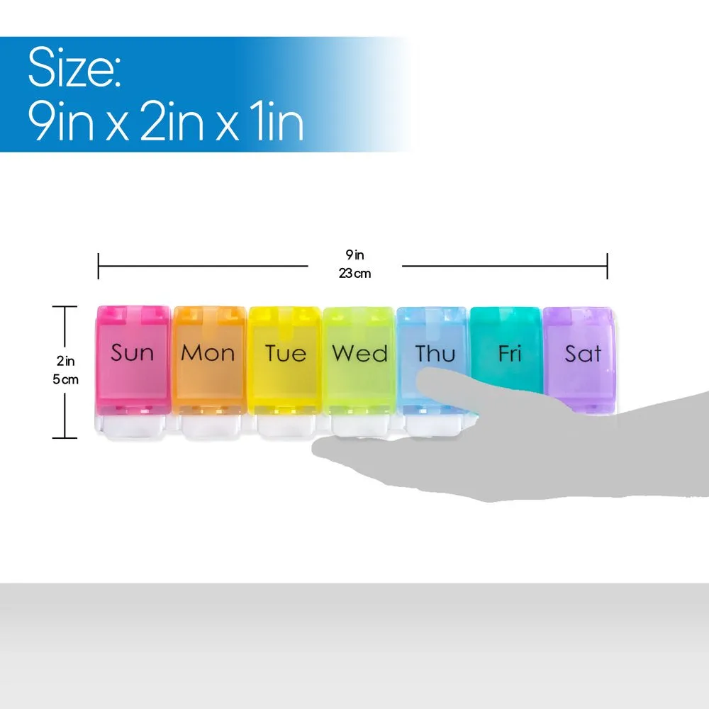 RMS Daily and Weekly Pill Organizer and Medicine Reminder