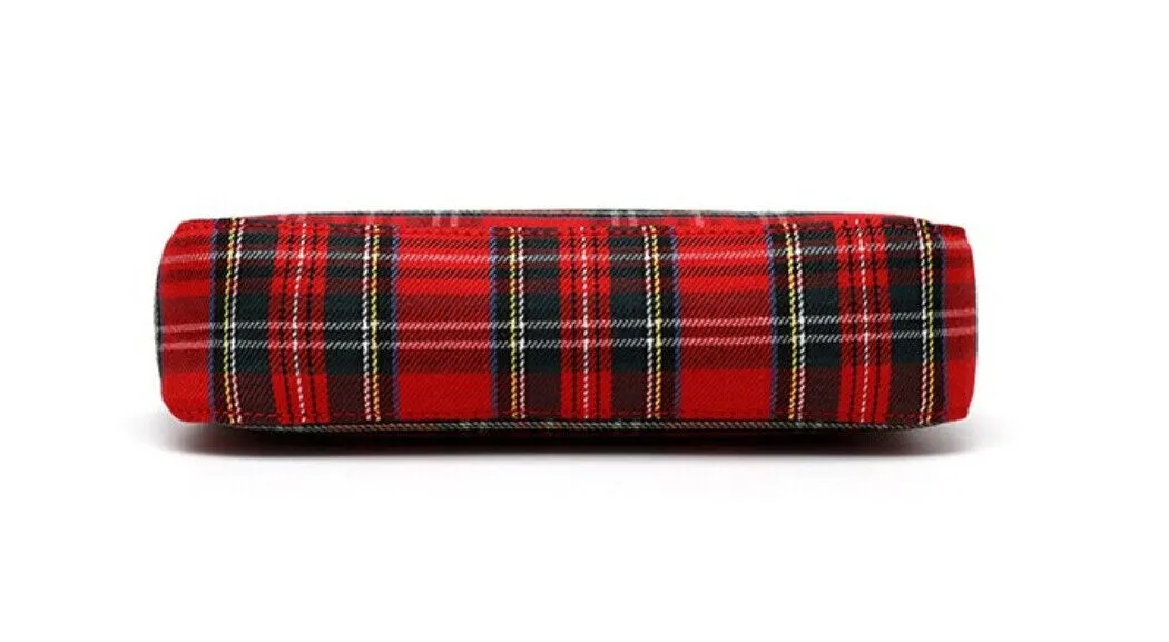 Ro Rox Sheena Crossbody Handbag Tartan Check Punk Grunge 90's Style
